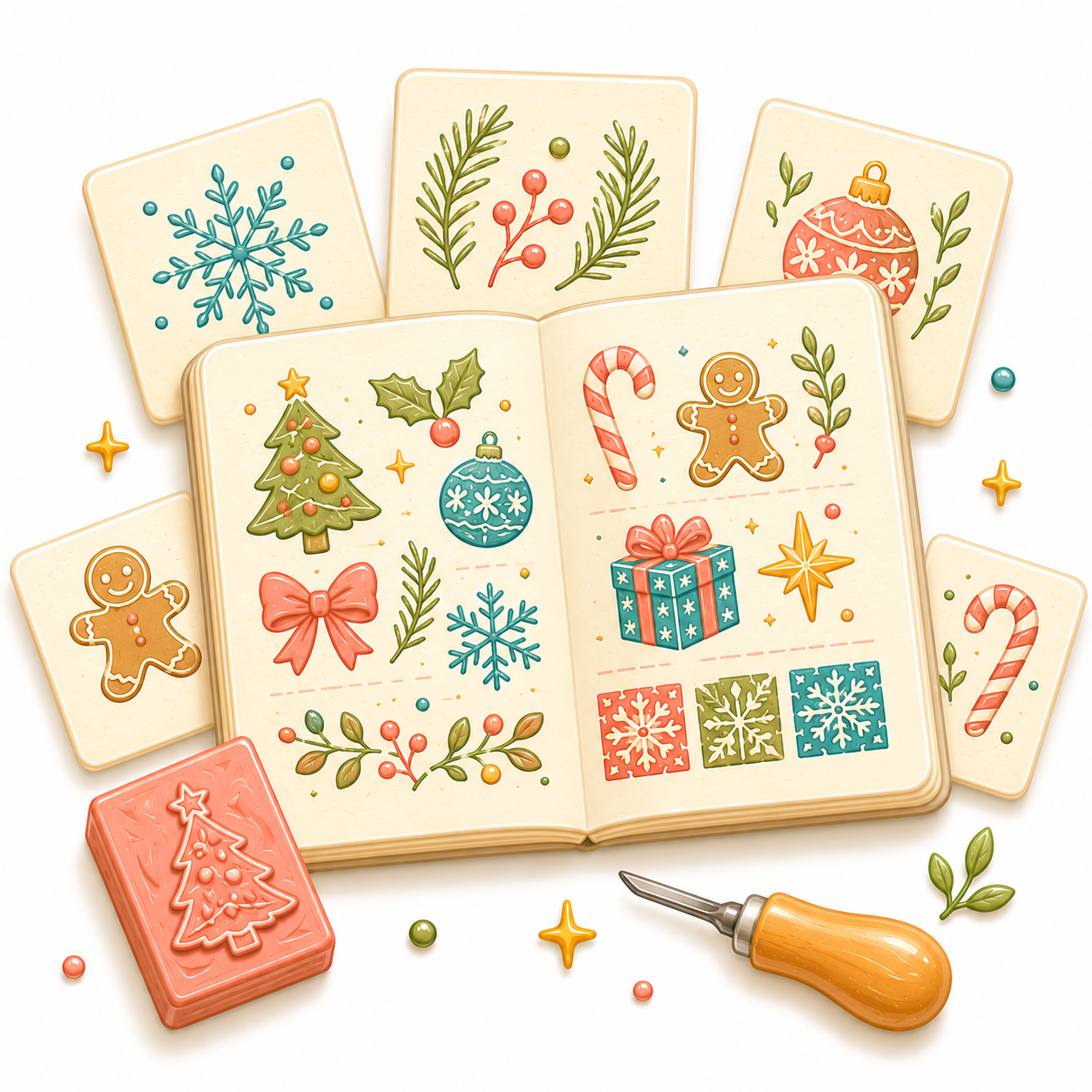 Lino Holiday Print Pack