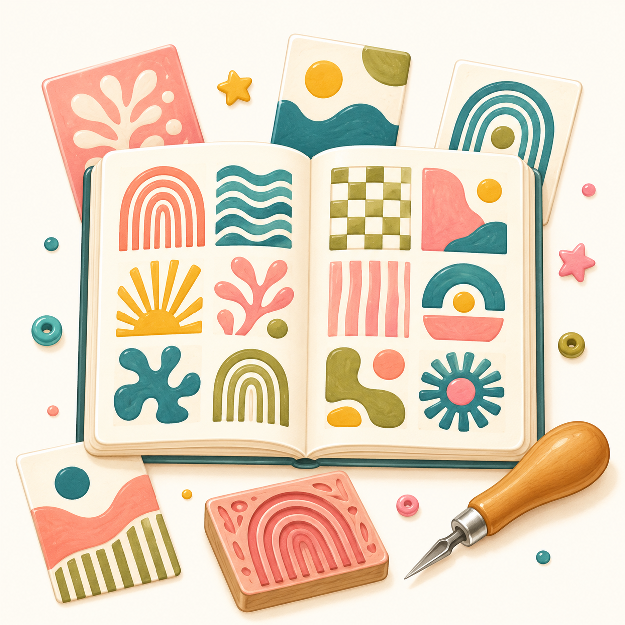 Lino Abstract Print Ideas